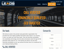 Tablet Screenshot of 5thavenueleads.com